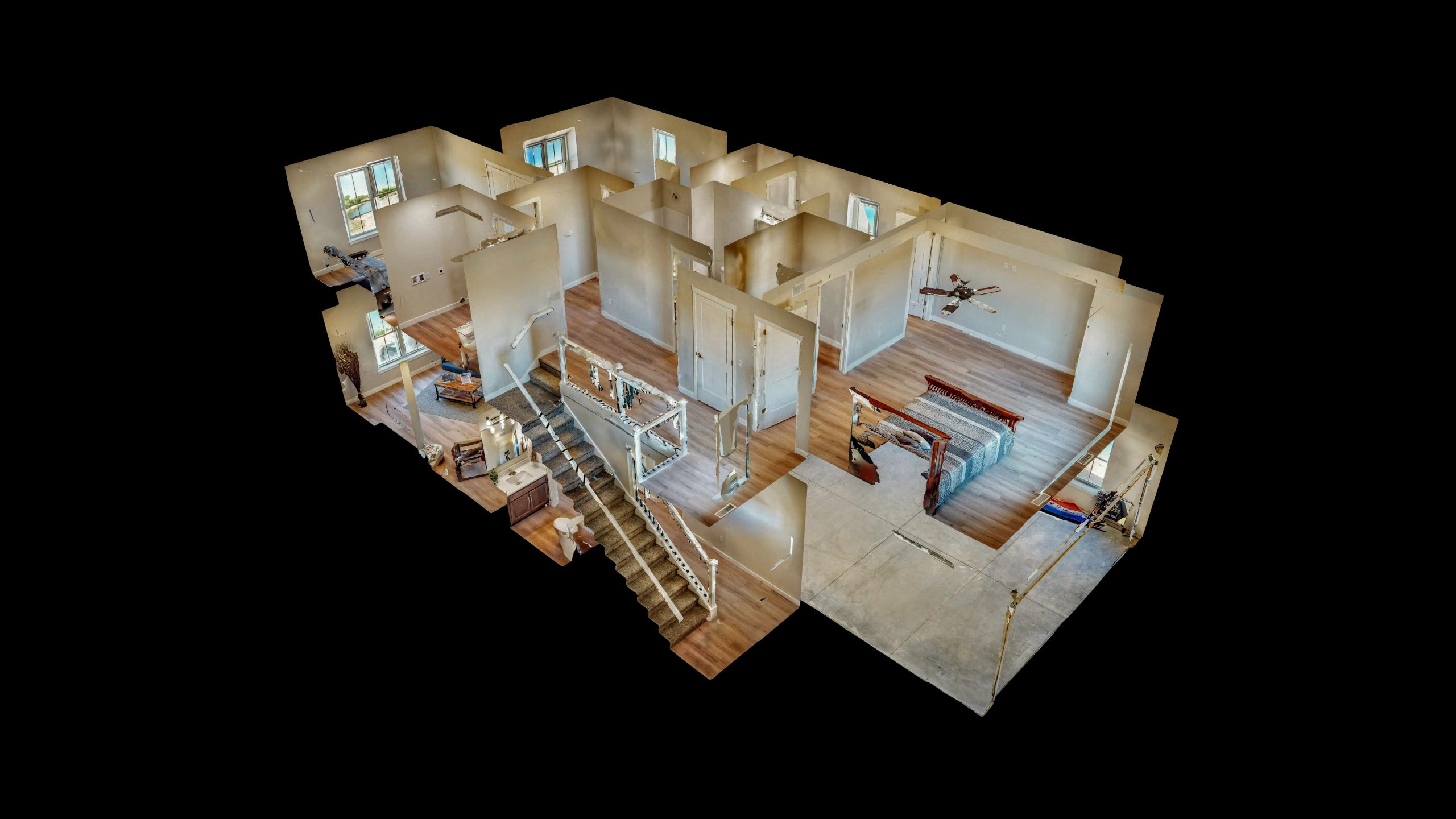 3D dollhouse view