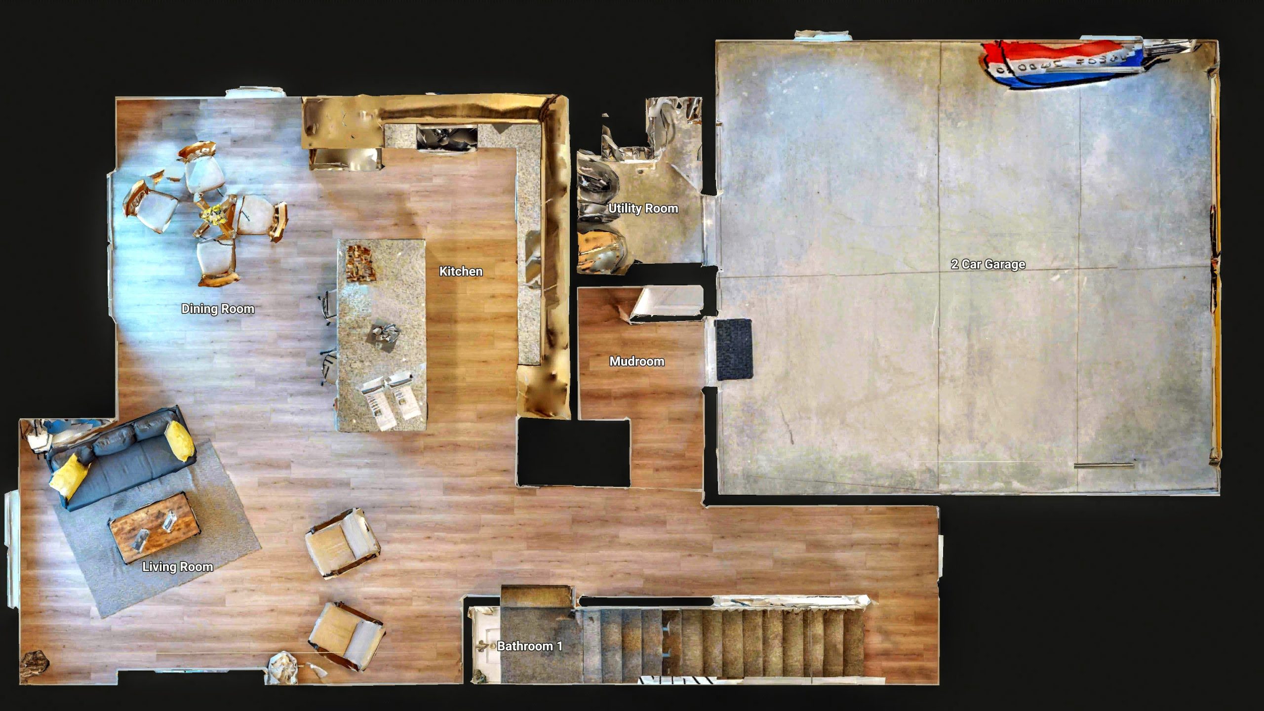 3D dollhouse view 3