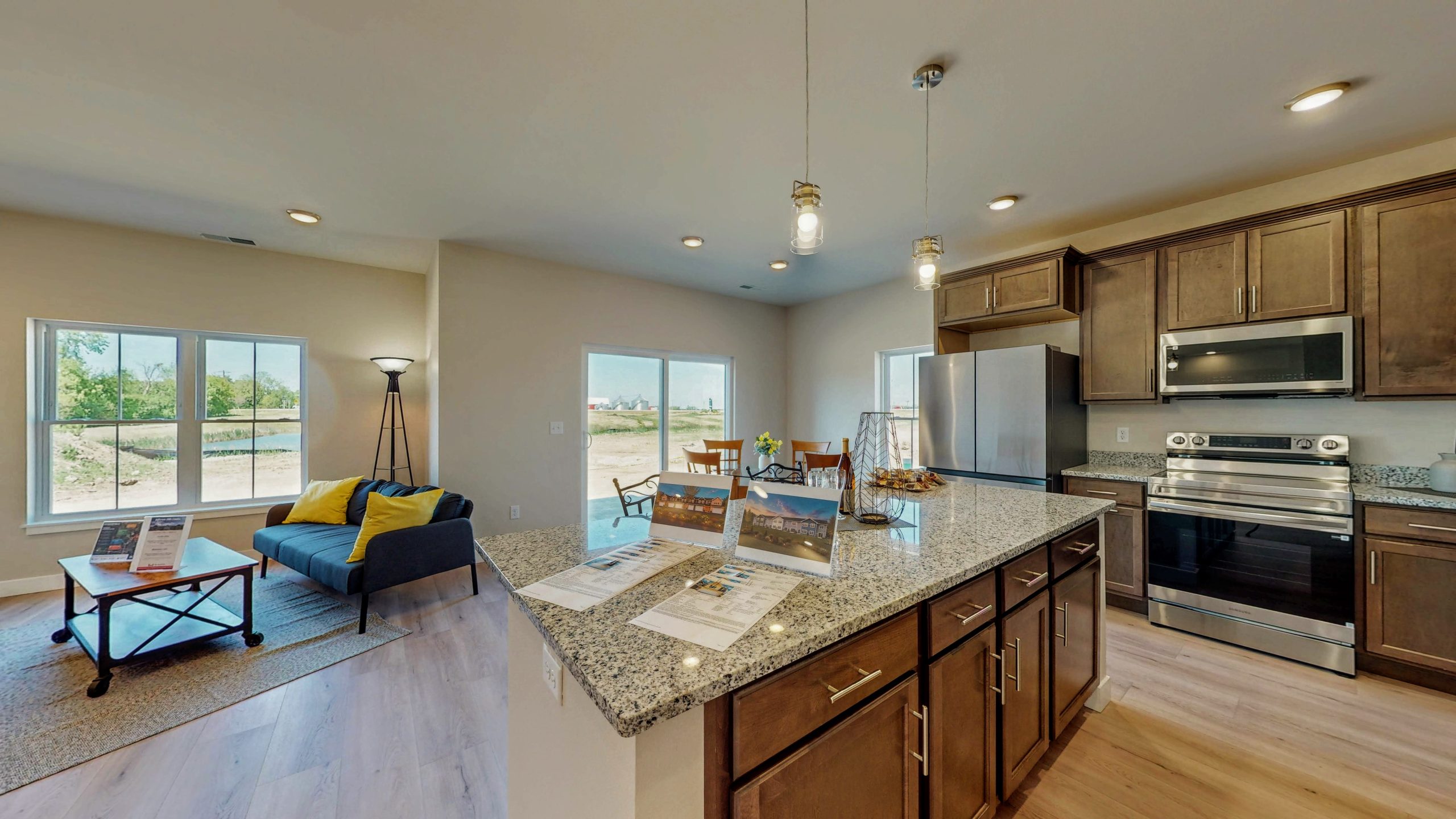 Kitchen sink and counters